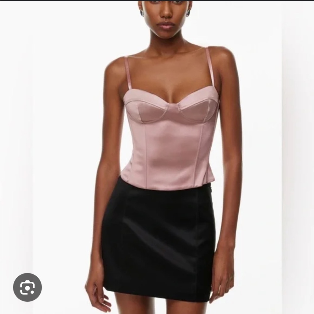ARITZIA WILFRED satin corset top